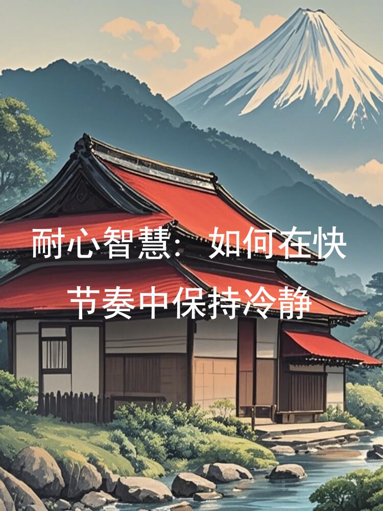 耐心智慧：如何在快节奏中保持冷静