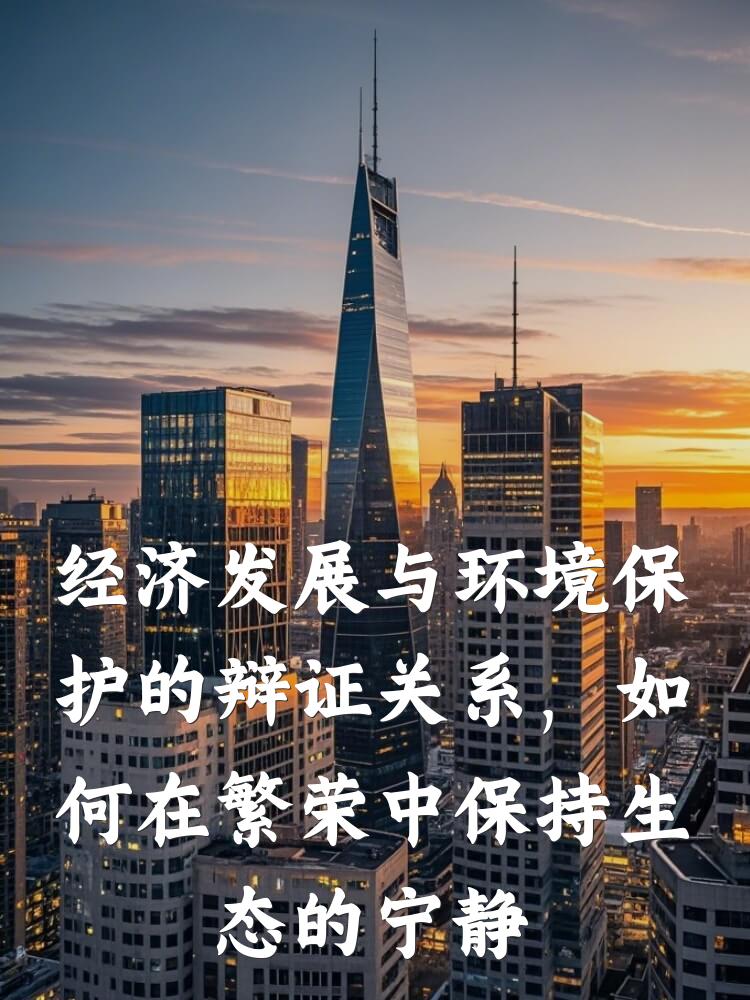 经济发展与环境保护的辩证关系，如何在繁荣中保持生态的宁静