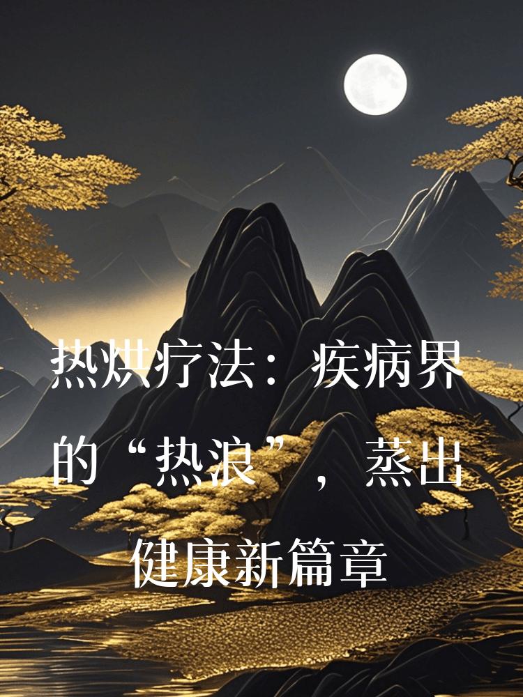 热烘疗法：疾病界的“热浪”，蒸出健康新篇章