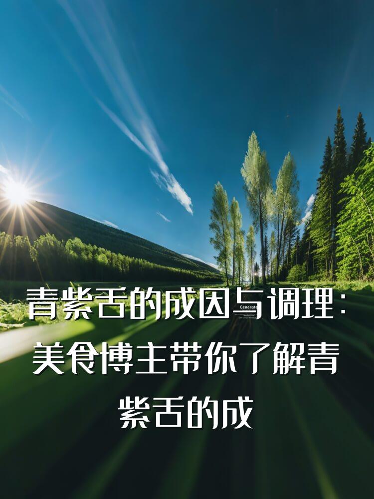 青紫舌的成因与调理：美食博主带你了解青紫舌的成因及日常调理方法。