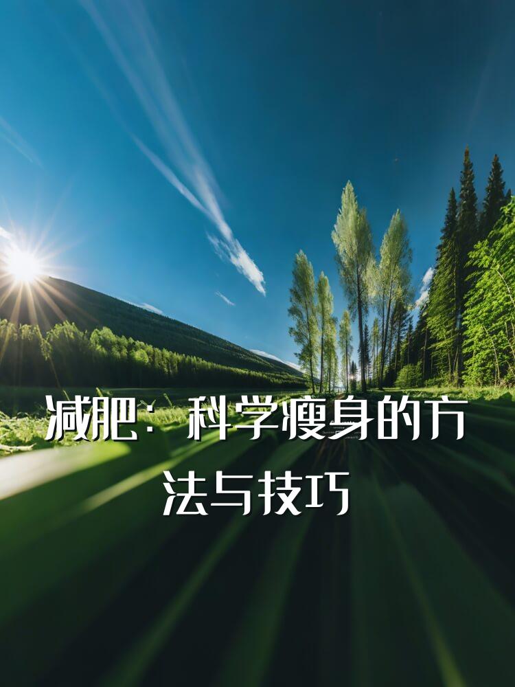 减肥：科学瘦身的方法与技巧
