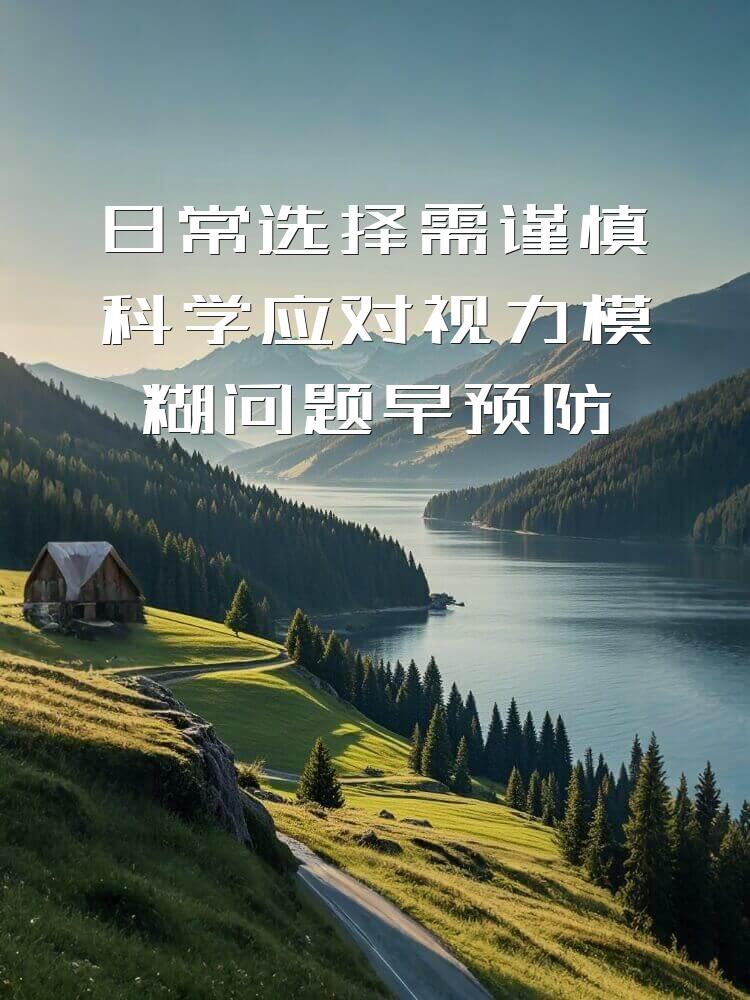 日常选择需谨慎科学应对视力模糊问题早预防