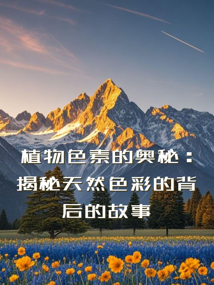 植物色素的奥秘：揭秘天然色彩的背后的故事
