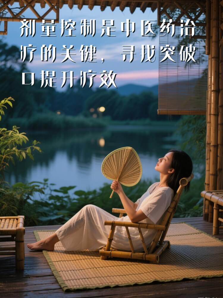 剂量控制是中医药治疗的关键，寻找突破口提升疗效