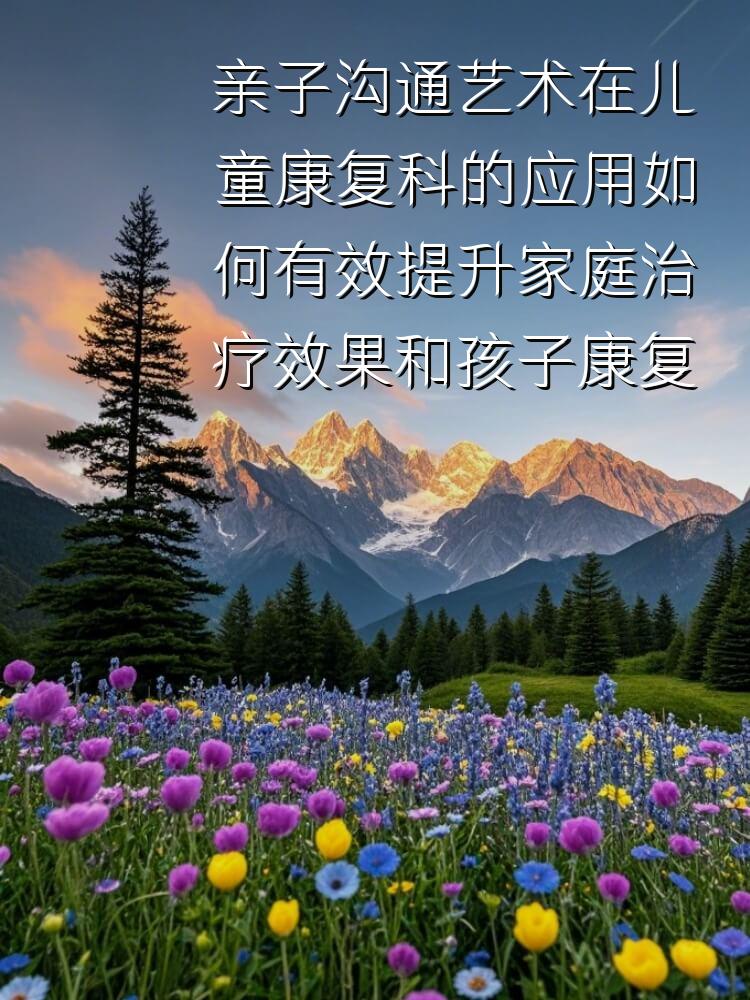 亲子沟通艺术在儿童康复科的应用如何有效提升家庭治疗效果和孩子康复速度
