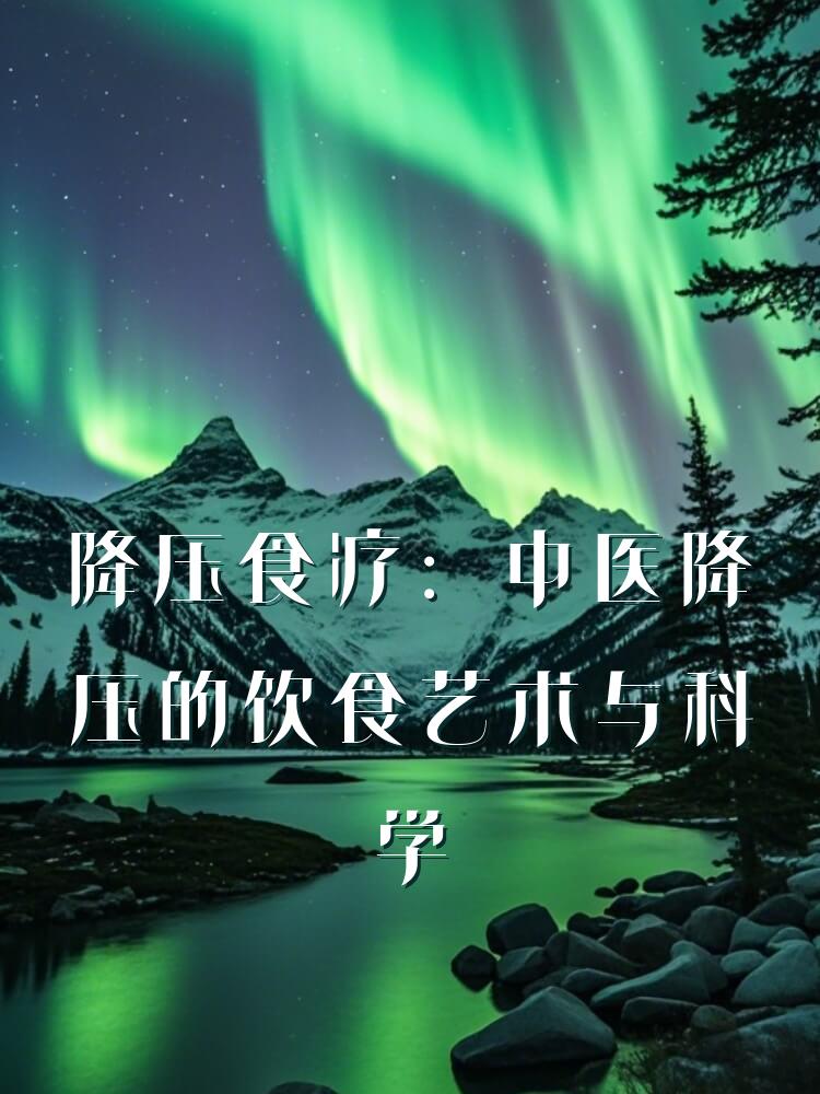 降压食疗：中医降压的饮食艺术与科学