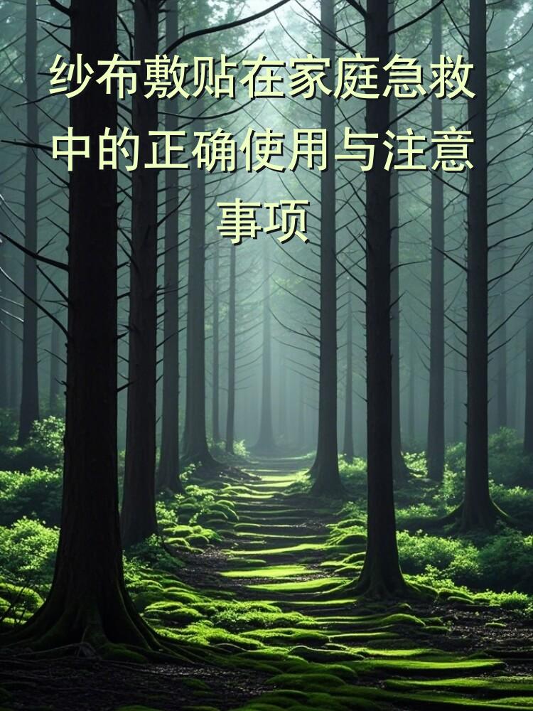 纱布敷贴在家庭急救中的正确使用与注意事项