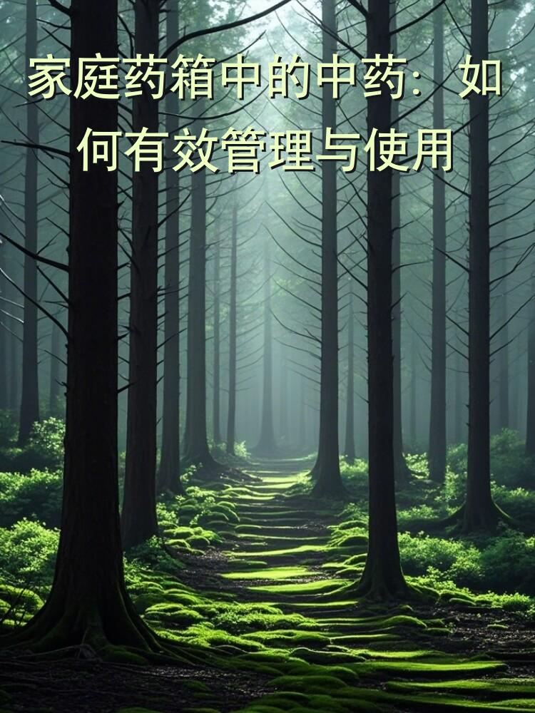 家庭药箱中的中药：如何有效管理与使用