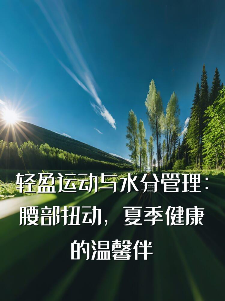 轻盈运动与水分管理：腰部扭动，夏季健康的温馨伴侣