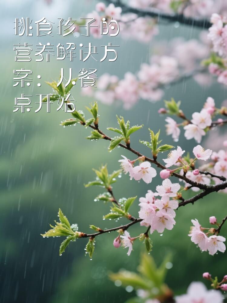挑食孩子的营养解决方案：从餐桌开始