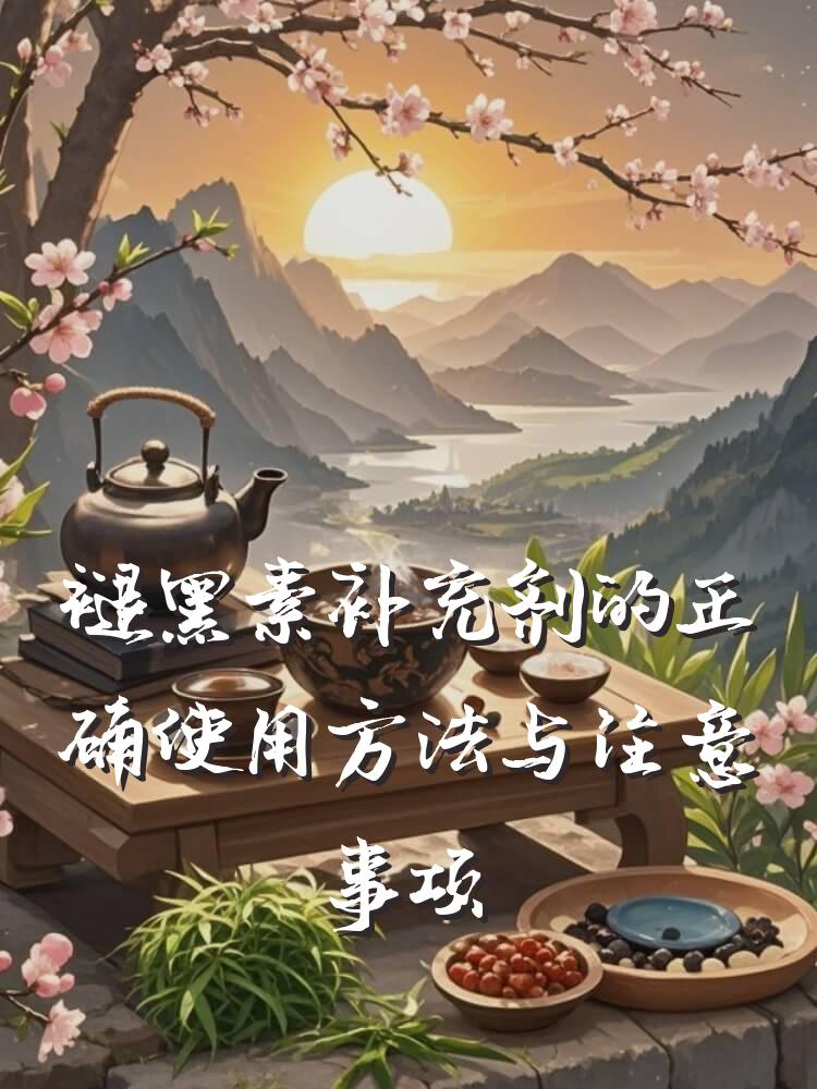 褪黑素补充剂的正确使用方法与注意事项