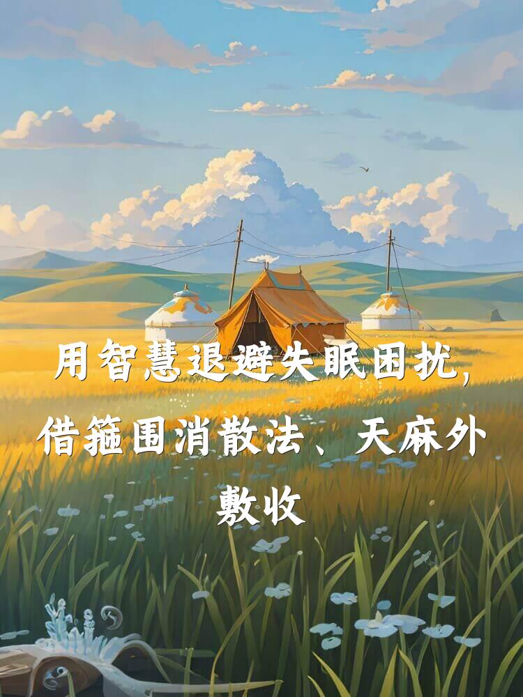 用智慧退避失眠困扰，借箍围消散法、天麻外敷收获健康惊喜