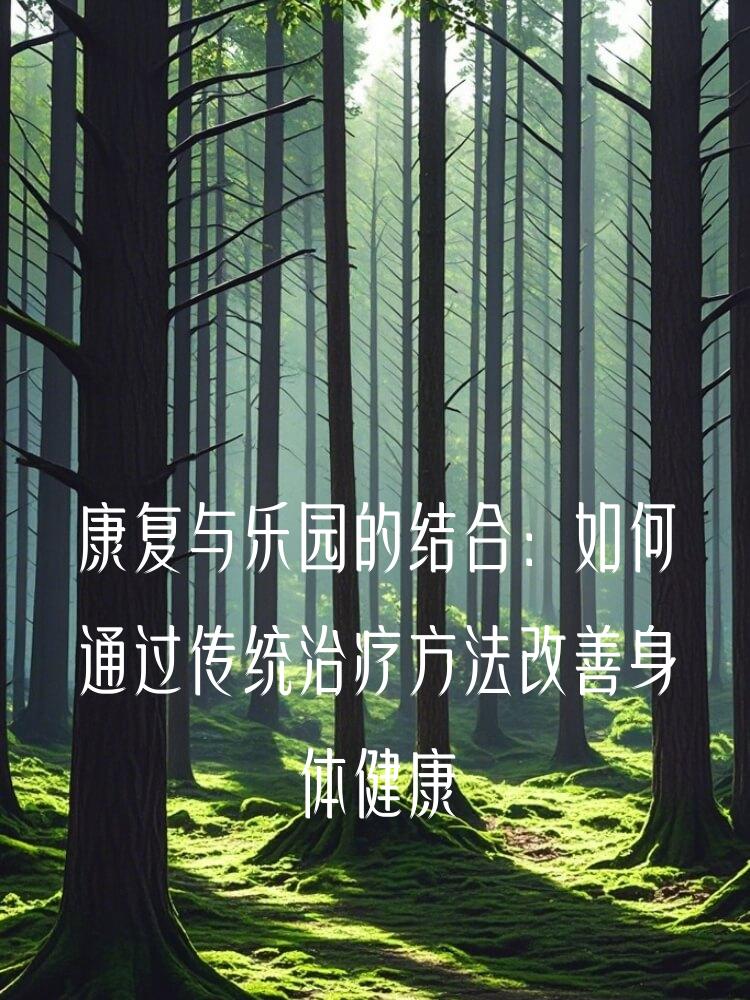 康复与乐园的结合：如何通过传统治疗方法改善身体健康