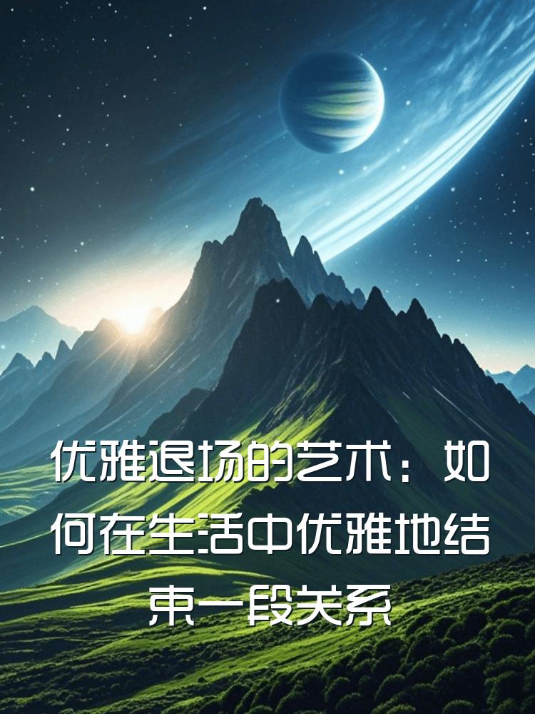 优雅退场的艺术：如何在生活中优雅地结束一段关系