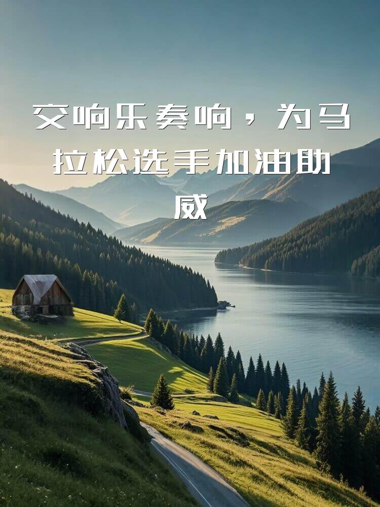 交响乐奏响，为马拉松选手加油助威
