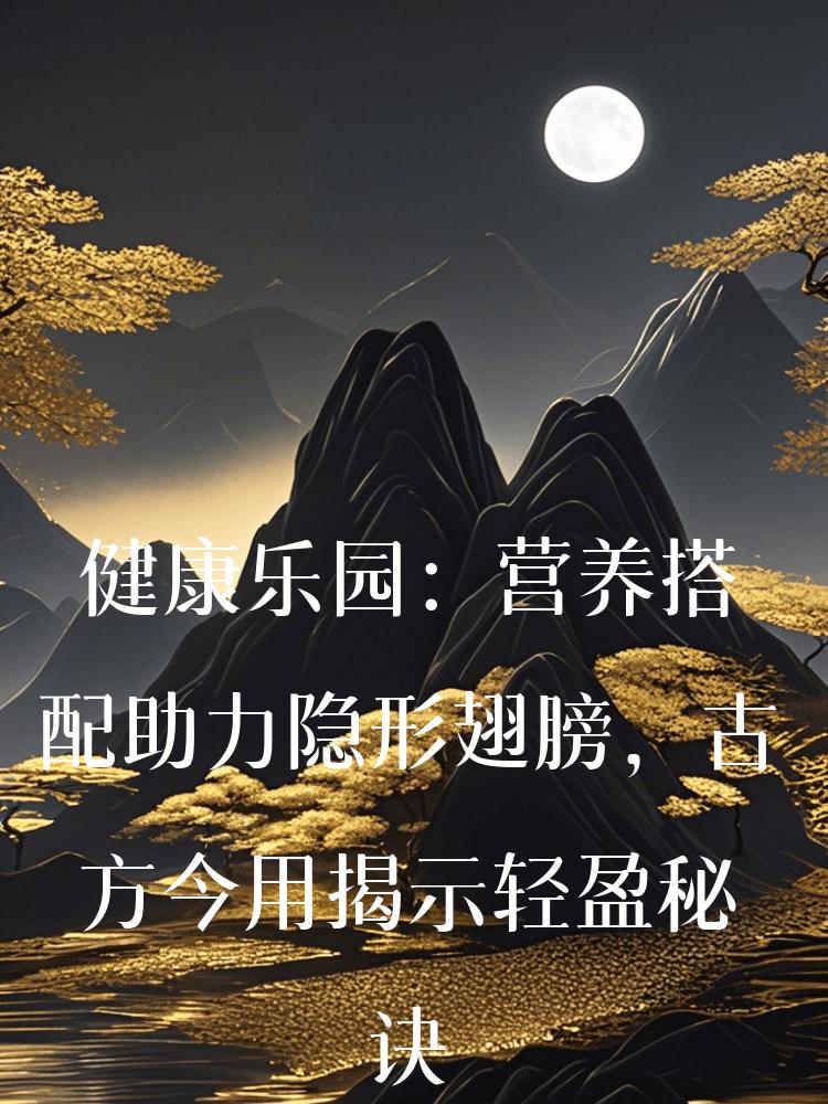 健康乐园：营养搭配助力隐形翅膀，古方今用揭示轻盈秘诀
