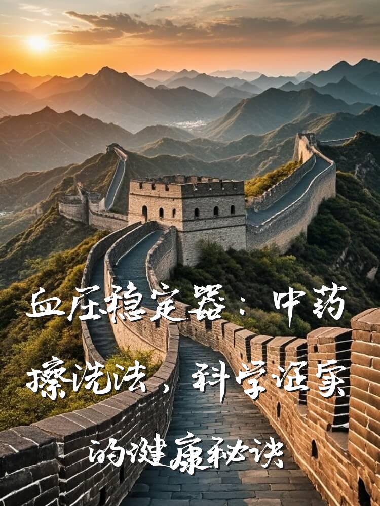 血压稳定器：中药擦洗法，科学证实的健康秘诀