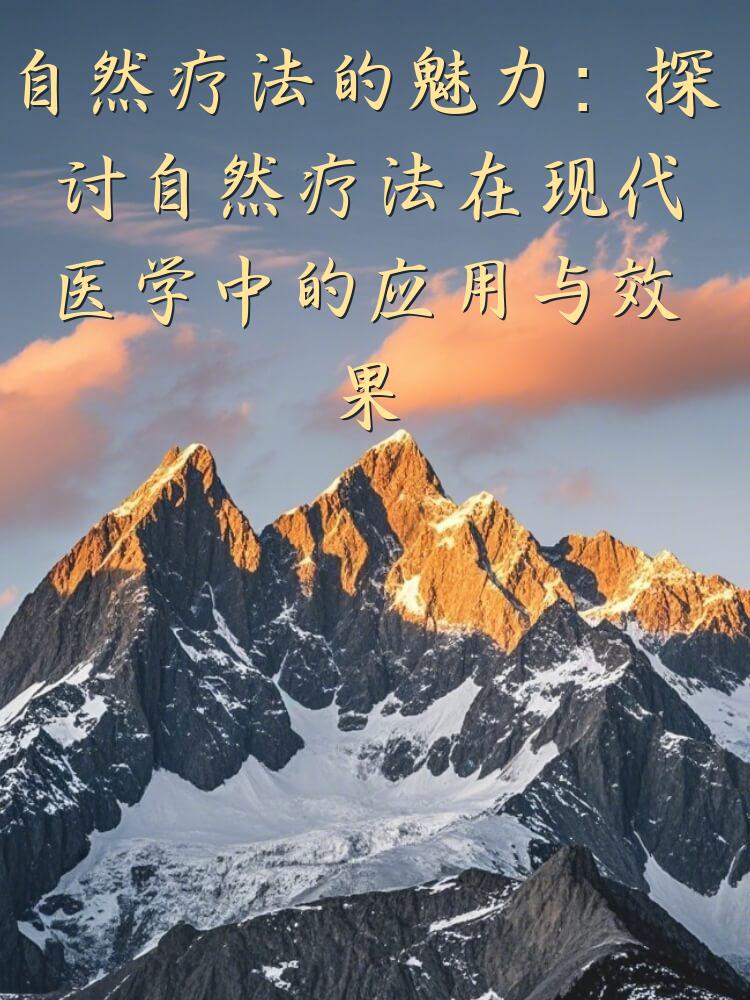 自然疗法的魅力：探讨自然疗法在现代医学中的应用与效果