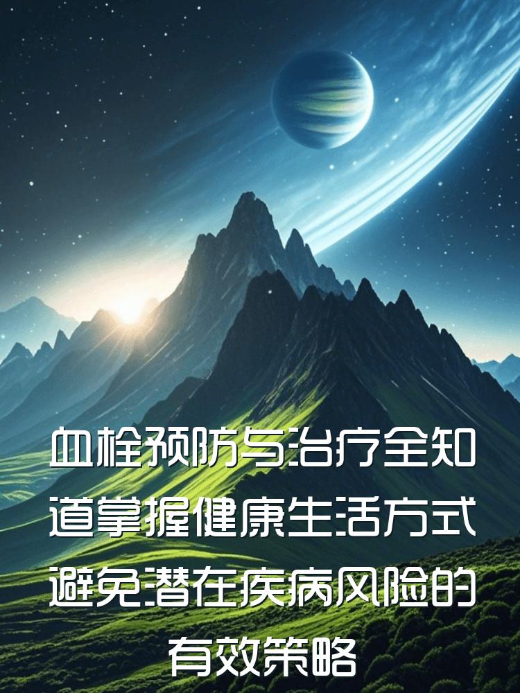 血栓预防与治疗全知道掌握健康生活方式避免潜在疾病风险的有效策略