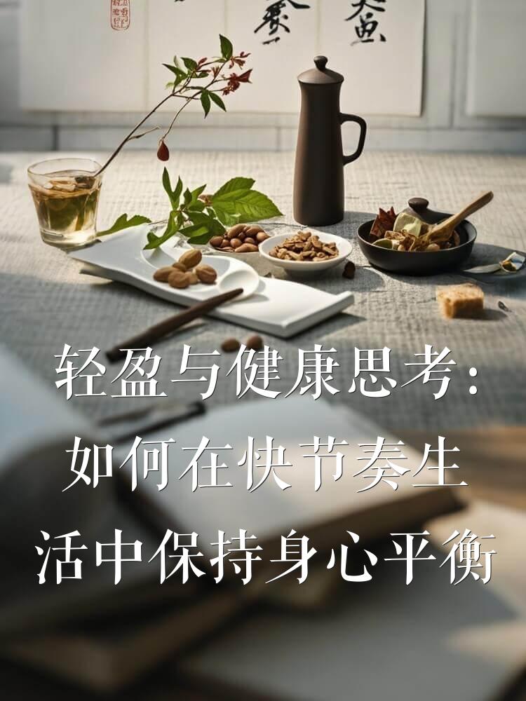 轻盈与健康思考：如何在快节奏生活中保持身心平衡