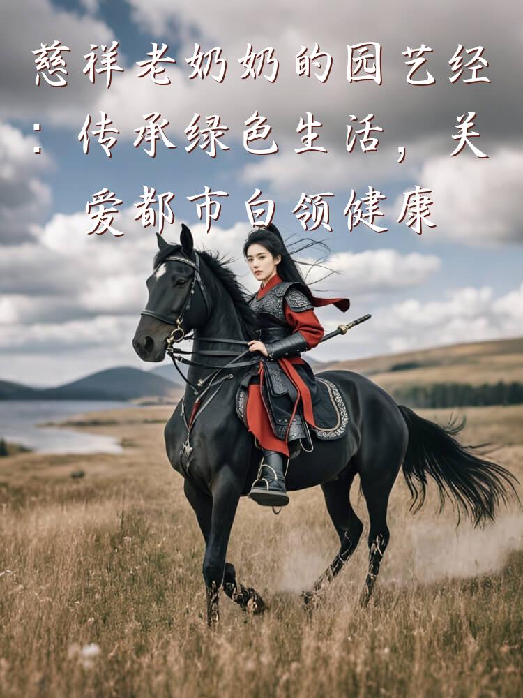 慈祥老奶奶的园艺经：传承绿色生活，关爱都市白领健康