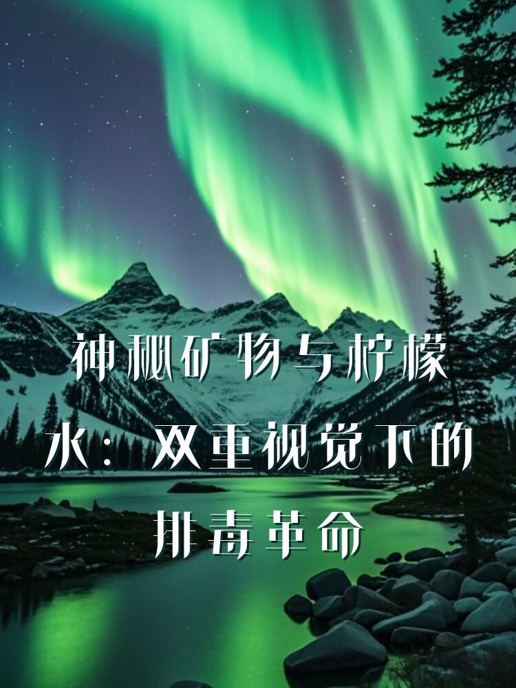 神秘矿物与柠檬水：双重视觉下的排毒革命