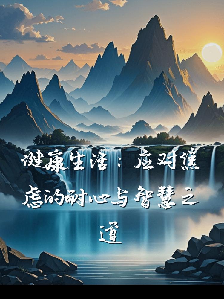 健康生活：应对焦虑的耐心与智慧之道