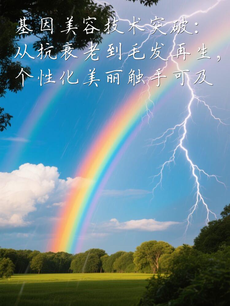 基因美容技术突破：从抗衰老到毛发再生，个性化美丽触手可及