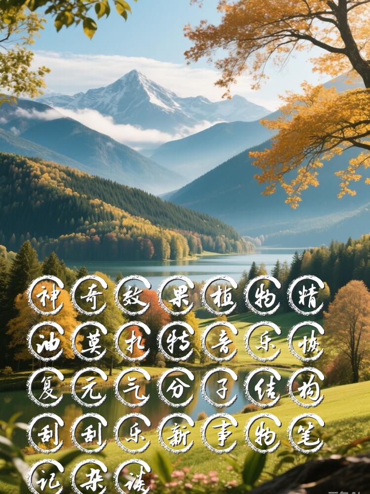 神奇效果植物精油莫扎特音乐恢复元气分子结构刮刮乐新事物笔记杂谈