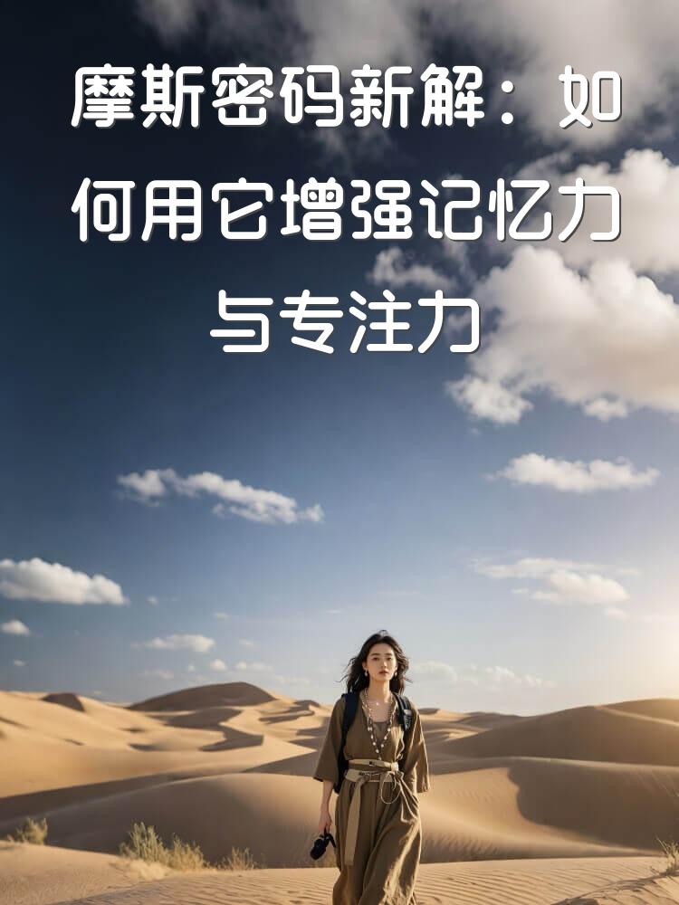 摩斯密码新解：如何用它增强记忆力与专注力