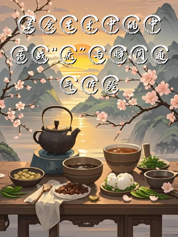 美食艺术中的中药战“疣”与瞬间通气体验