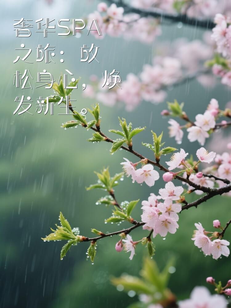 奢华SPA之旅：放松身心，焕发新生。
