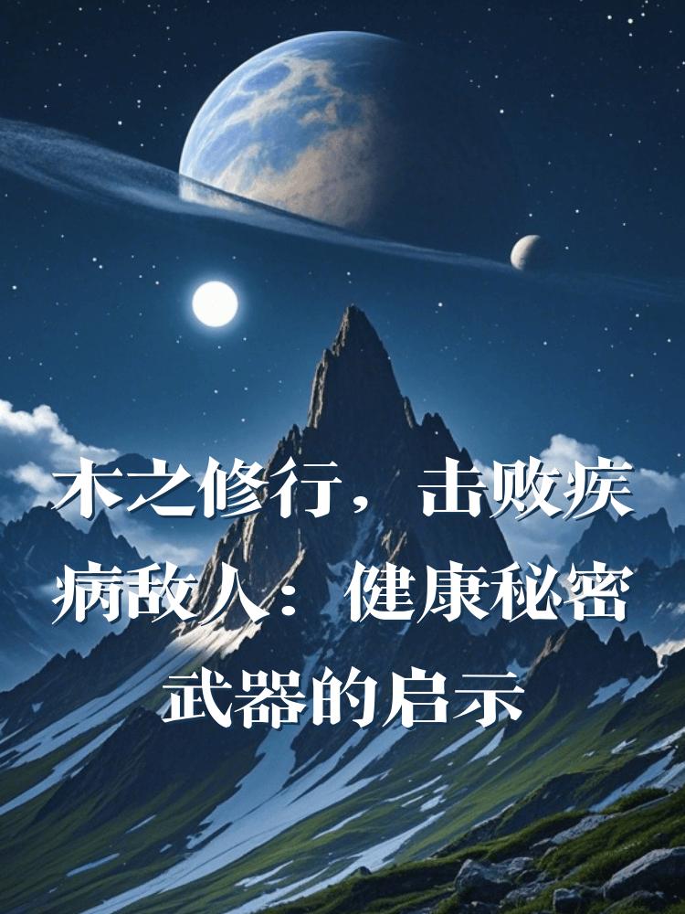 木之修行，击败疾病敌人：健康秘密武器的启示