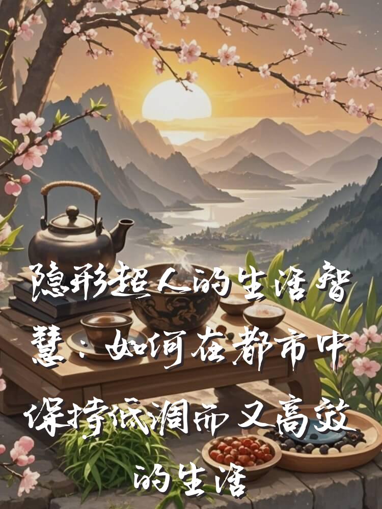 隐形超人的生活智慧：如何在都市中保持低调而又高效的生活
