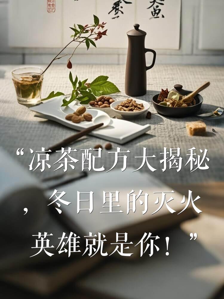 “凉茶配方大揭秘，冬日里的灭火英雄就是你！”