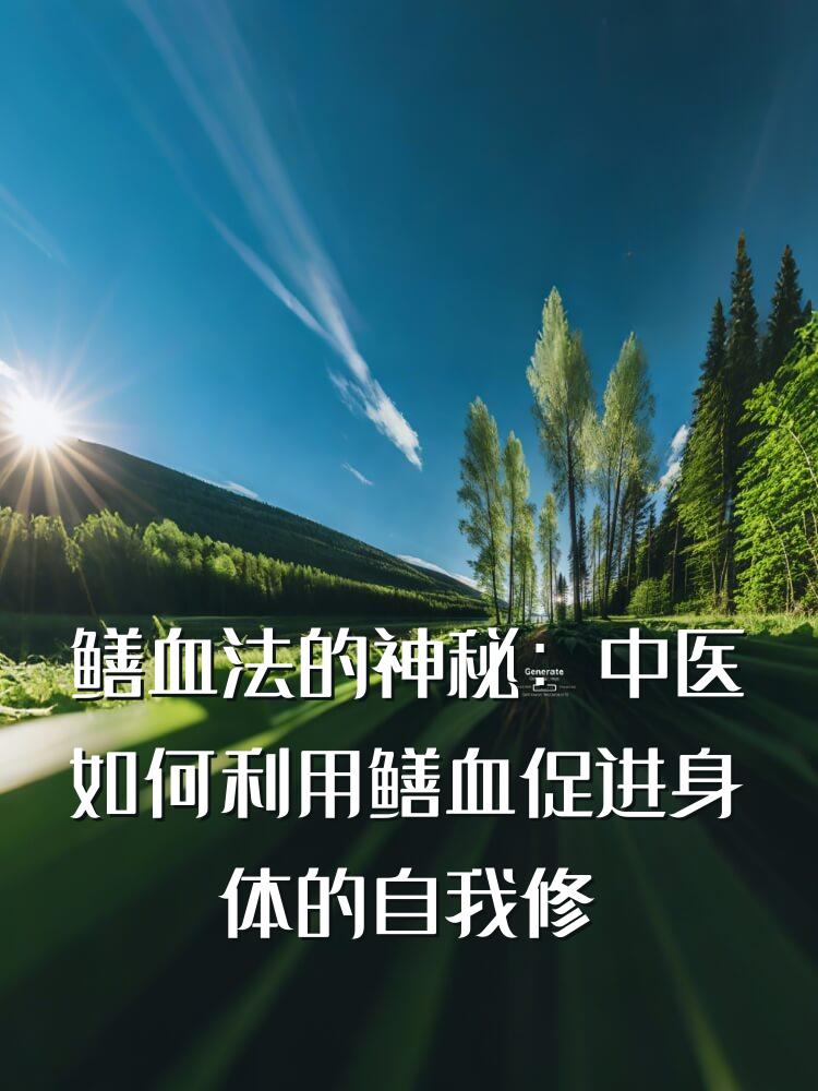 鳝血法的神秘：中医如何利用鳝血促进身体的自我修复